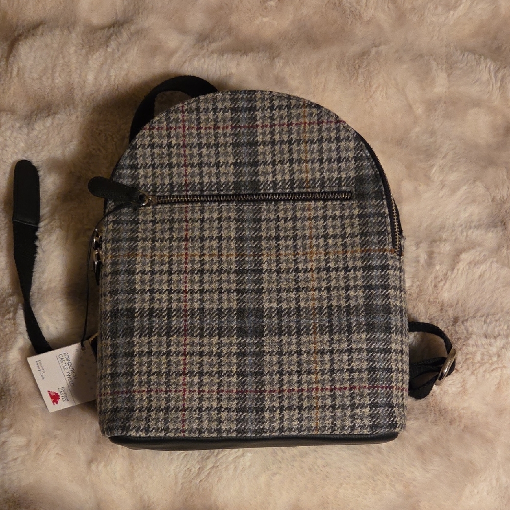 Elegant Plaid Women's Backpack